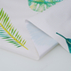 100% Waterproof PVC Table Cloth with Leaves Pattern (Size 140x137cm) - Ivory