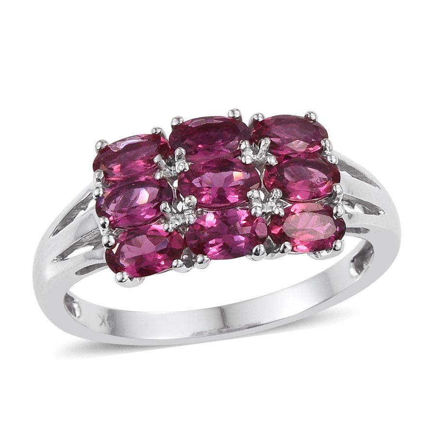9K White Gold Ouro Fino Rubelite (Ovl) Ring 2.000 Ct.