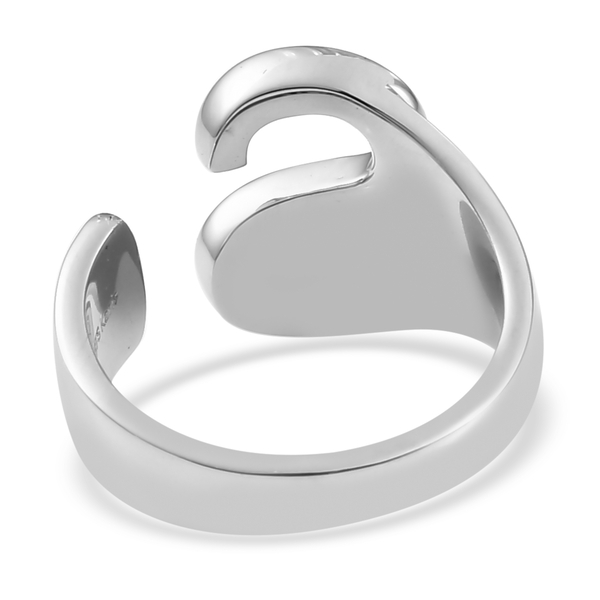 Personalised Engravable initial S Ring