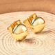 LucyQ Smartie Collection - Yellow Gold Overlay Sterling Silver Stud Earrings (with Push Back)