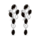 Elite Shungite Dangling Earrings (Push Back) in Platinum Overlay Sterling Silver 2.66 Ct.