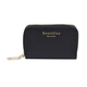 SENCILLEZ 100% Genuine Leather Wallet with Zipper Closure - Black
