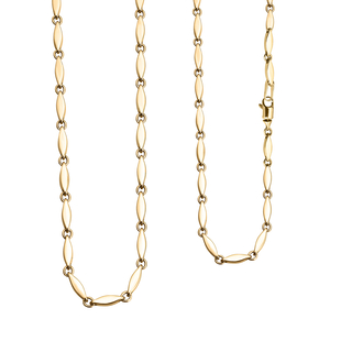 Vicenzaoro Collection- 9K Yellow Gold Link Necklace (Size - 20) With Lobster Clasp, Gold Wt. 6.00 Gm