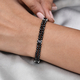 Black Spinel Beads Bracelet (Size - 7.5) in Sterling Silver 27.00 Ct.