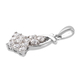 Lustro Stella Platinum Overlay Sterling Silver Pendant Made with Finest CZ 1.89 Ct