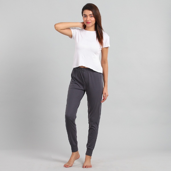 "100% Cotton single jercy loungwear Legging Color:Gray Size:S 94Lx71W CM"
