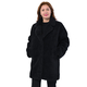 DOD - LA MAREY Reversible Faux Fur Winter Coat - Black