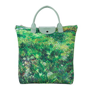 Signare Tapestry Art-Vincent van Gogh-Long Grass with Butterflies Foldaway Bag
