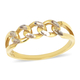 Maestro Collection- 9K Yellow Gold Curb Link Ring