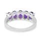 Amethyst 5 Stone Ring in Sterling Silver 2.10 Ct.