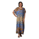 Close Out Leopard and Paisley Pattern Long Dress in Blue(Size 80x30cm)