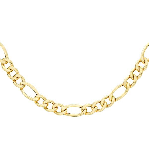 9K Yellow Gold Figaro Necklace (Size 20), Gold wt. 14.49 Gms