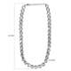 Lustro Stella -  White Crystal (Rnd 11.8 mm) Tennis Necklace (Size 18 with 2 inch Extender) in Silver Plated