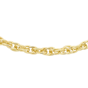 Hatton Garden Close Out Deal-9K Yellow Gold Prince of Wales Chain (Size 18) With spring Ring Clasp.