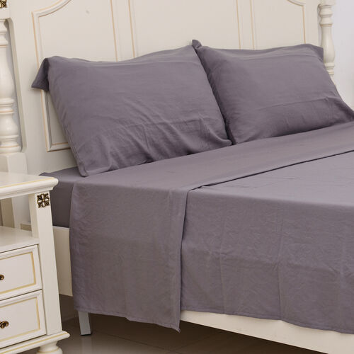King Size Sheet Set of 4 - Extremely Soft Stone Washed ...