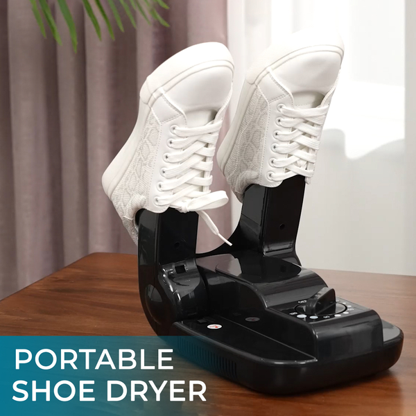 Portable and Foldable Electric Shoe Dryer (Size 28x18x9Cm) - Black