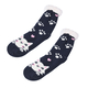 Pair of Dog Pattern Thermal Socks with Sherpa Lining and Anti Slip Sole Grip