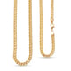 One Time Close Out- 9K Yellow Gold Spiga Necklace (Size - 20), Gold Wt. 20.50 Gms