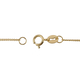 ILIANA 18K Yellow Gold Diamond Cut Curb Necklace (Size 20) With Spring Ring Clasp.