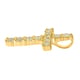 NY Close Out- 14K Yellow Gold SGL Certified (SI) Natural Yellow Diamond Cross Pendant 0.50 Ct.