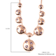 RACHEL GALLEY Orbit Collection - Tanzanite Necklace (Size 20) in Rose Gold Overlay Sterling Silver 2.74 Ct, Silver Wt 21.36 Gms