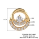 Lustro Stella 14K Gold Overlay Sterling Silver Pendant Made with Finest CZ