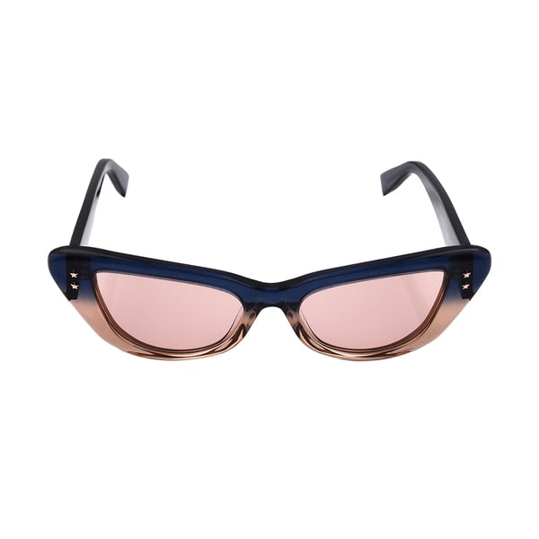 JUST CAVALLI Blue Two Tone Cat Eye Womens Sunglasses - Orange