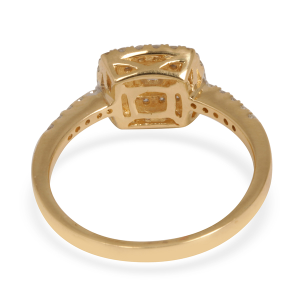 ILIANA 18K Y Gold IGI Certified Diamond (Rnd) (SI/G-H) Ring 0.500 Ct.