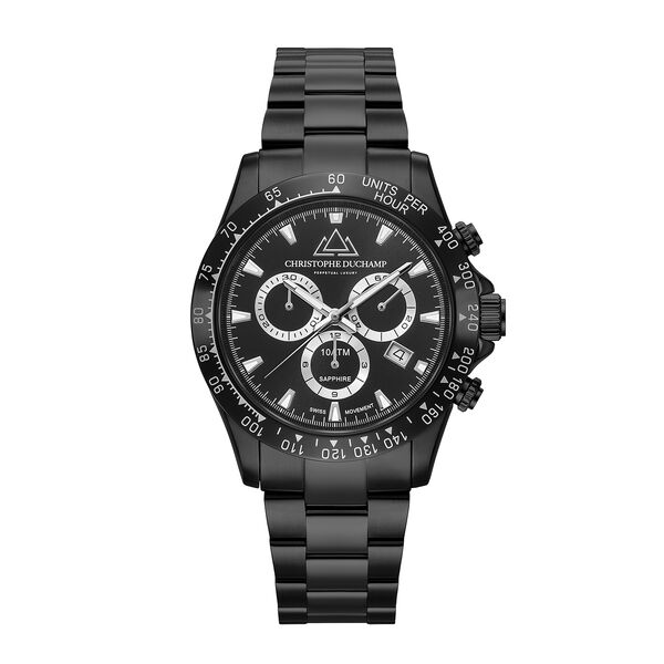 CHRISTOPHE DUCHAMP Grand Mont Black Watch With Black Dial 6089950 TJC