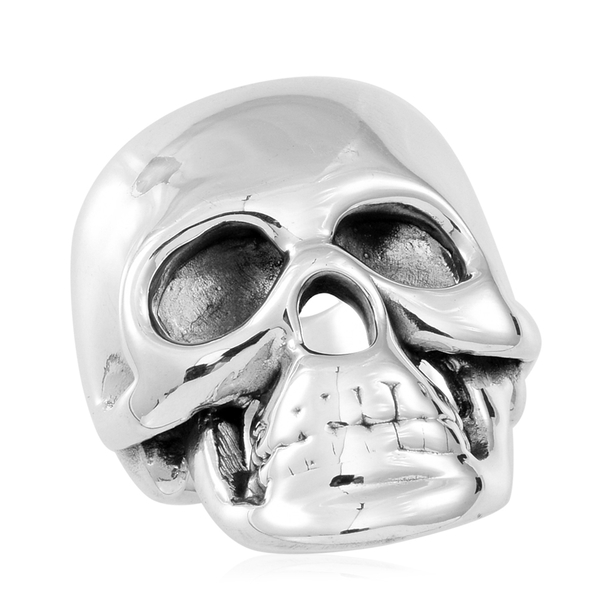 Thai Statement Collection Sterling Silver Skull Ring, Silver wt 7.10 Gms.