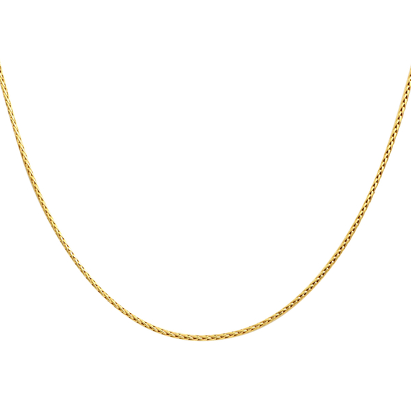 Maestro Collection- 9K Yellow Gold Spiga Necklace (Size - 20) With Spring Ring Clasp, Gold Wt 2.70 G