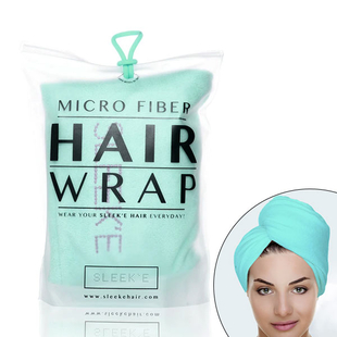 Sleeke: Microfibre Hair Wrap (Size 65x25x10Cm) - Mint
