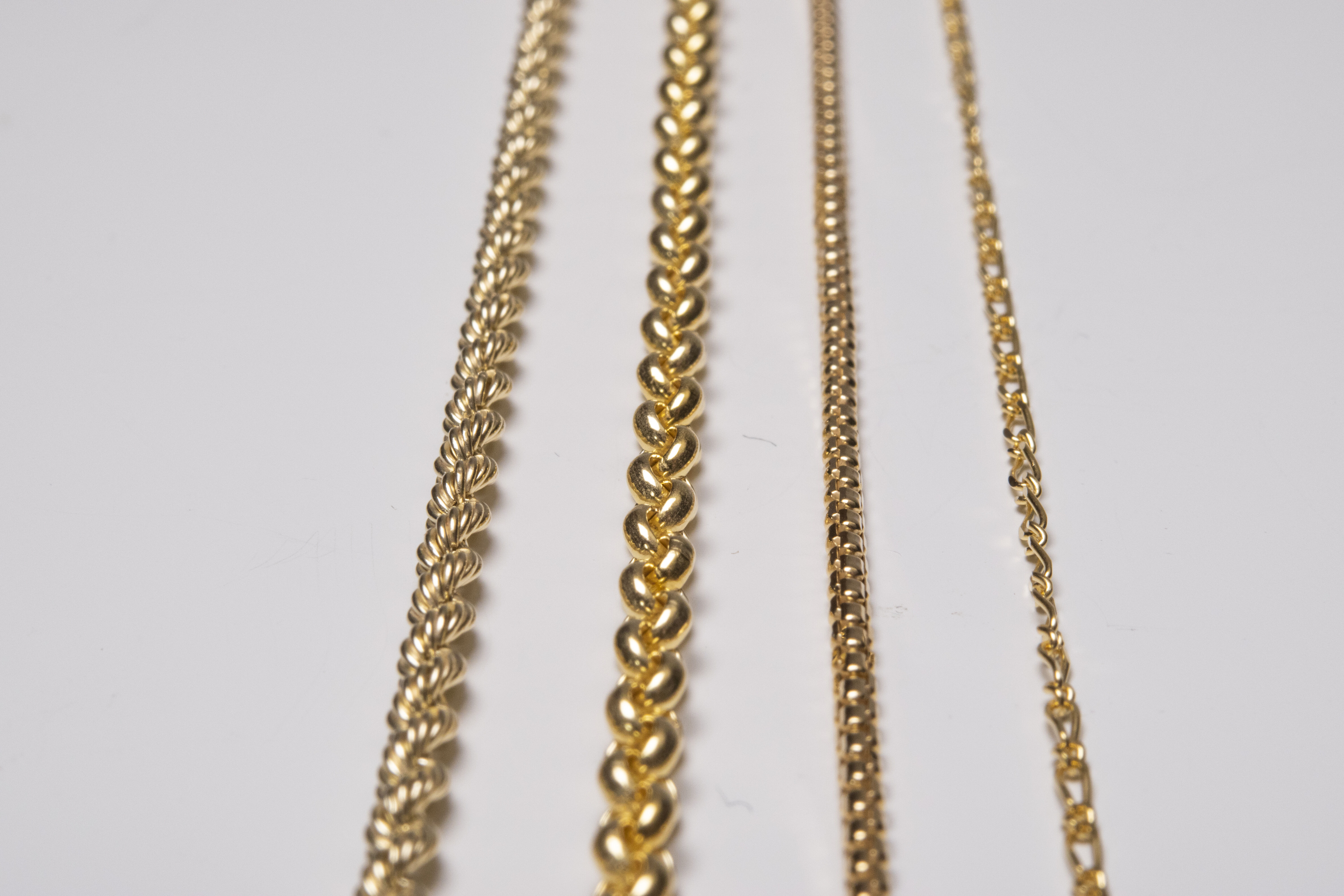 9K Gold Chains | 9ct Yellow, White Gold 