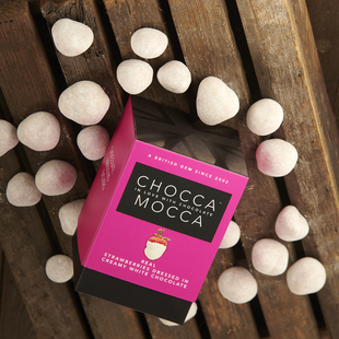 Chocca Mocca - Strawberries Coated in White Chocolate - 100g