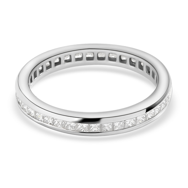 RHAPSODY 950 Platinum IGI Certified Diamond (VS-E-F) Full Eternity Band Ring 1.00 Ct.
