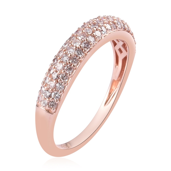 Exclusive Edition 9K Rose Gold Natural Pink Diamond (Rnd) Ring 0.500 Ct.