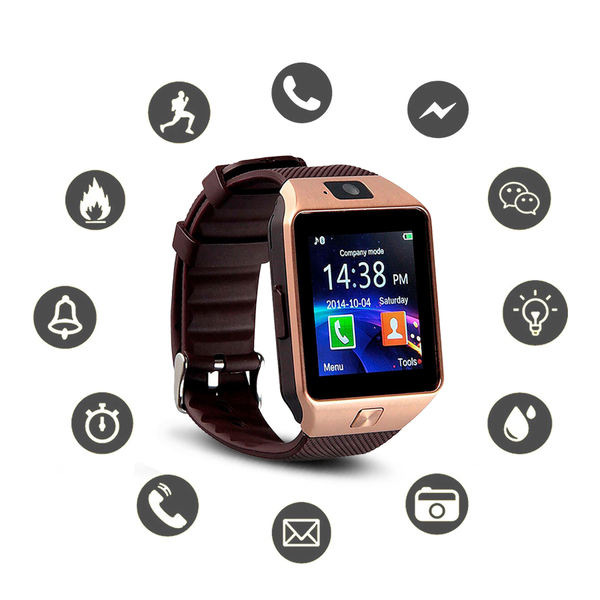 Challenger: Bluetooth Phone Watch with 17cm USB Cable - Rose Gold