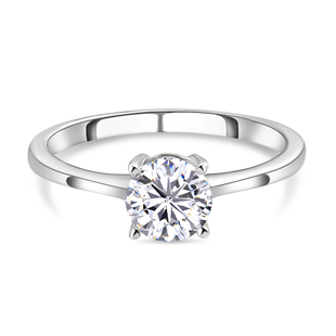 14K White Gold IGI Certified (F-G/SI )Lab Grown Diamond Solitaire Ring 1.00 Ct.