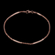 Italian Made - Rose Gold Overlay Sterling Silver Alternate Margarita Bracelet (Size 7.5) with Lobster Clasp