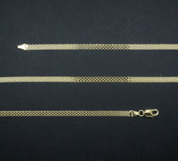18K Y Gold Bismark Necklace (Size 18), Gold wt 4.51 Gms.