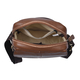 Hong Kong Closeout Collection 100% Genuine Leather Crossbody Bag with Adjustable Long Strap (Size 20x18x5Cm) - Brown