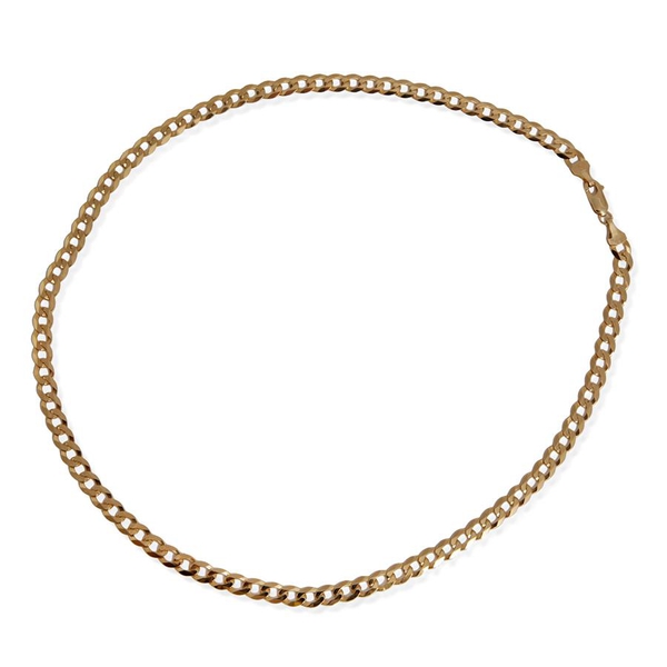 Close Out Deal 9K Y Gold Curb Chain (Size 20), Gold wt 15.00 Gms.