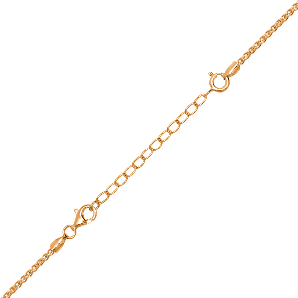 3 Piece Set - Yellow Gold Overlay Sterling Silver Chain Extenders (Size 2 Inch, 3 Inch and 4 Inch)