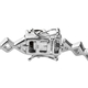 Shungite (Ovl) Bracelet (Size 7.5) in Platinum Overlay Sterling Silver 9.75 Ct, Silver wt 18.50 Gms