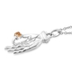 Sundays Child - Citrine Hand Pendant with Chain (Size 20) in Platinum Overlay Sterling Silver