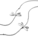 LucyQ Dragonfly Collection - Hebei Peridot, Amethyst and Freshwater Pearl Necklace (Size 26/28/30) in Rhodium Overlay Sterling Silver 4.82 Ct, Silver wt 23.97 Gms