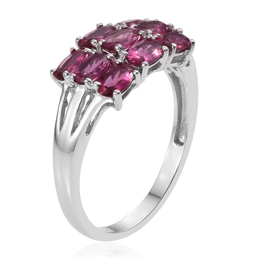 9K White Gold Ouro Fino Rubelite (Ovl) Ring 2.000 Ct.