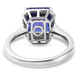 RHAPSODY 950 Platinum AAAA Tanzanite and Diamond( VS/E-F) Ring 5.55 Ct, Platinum Wt. 5.40 Gms