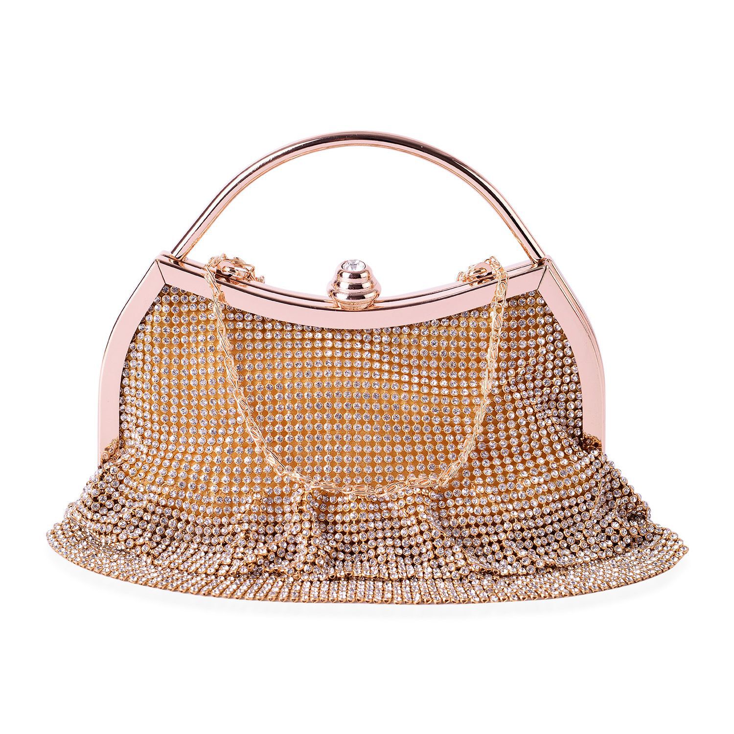 large gold clutch bag uk