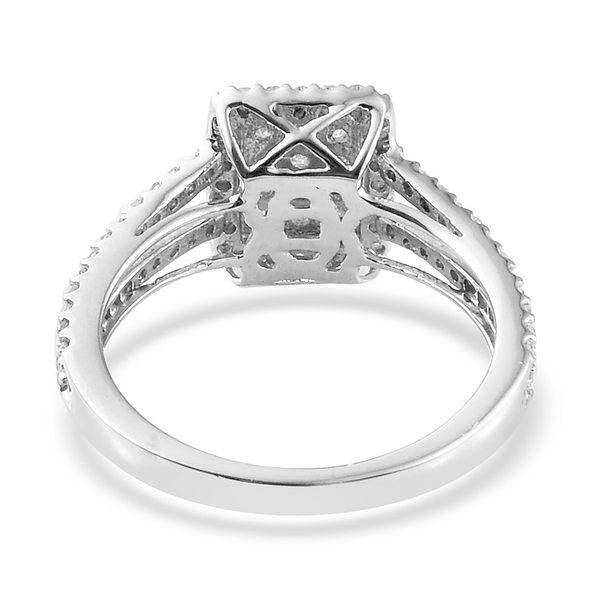 Limited Edition 0.50 Carat SGL Certified Diamond (I3/G-H) Ring in 9K White Gold